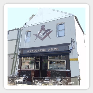 'Gardeners Arms' Haddington, East Lothian, Scotland UK Sticker